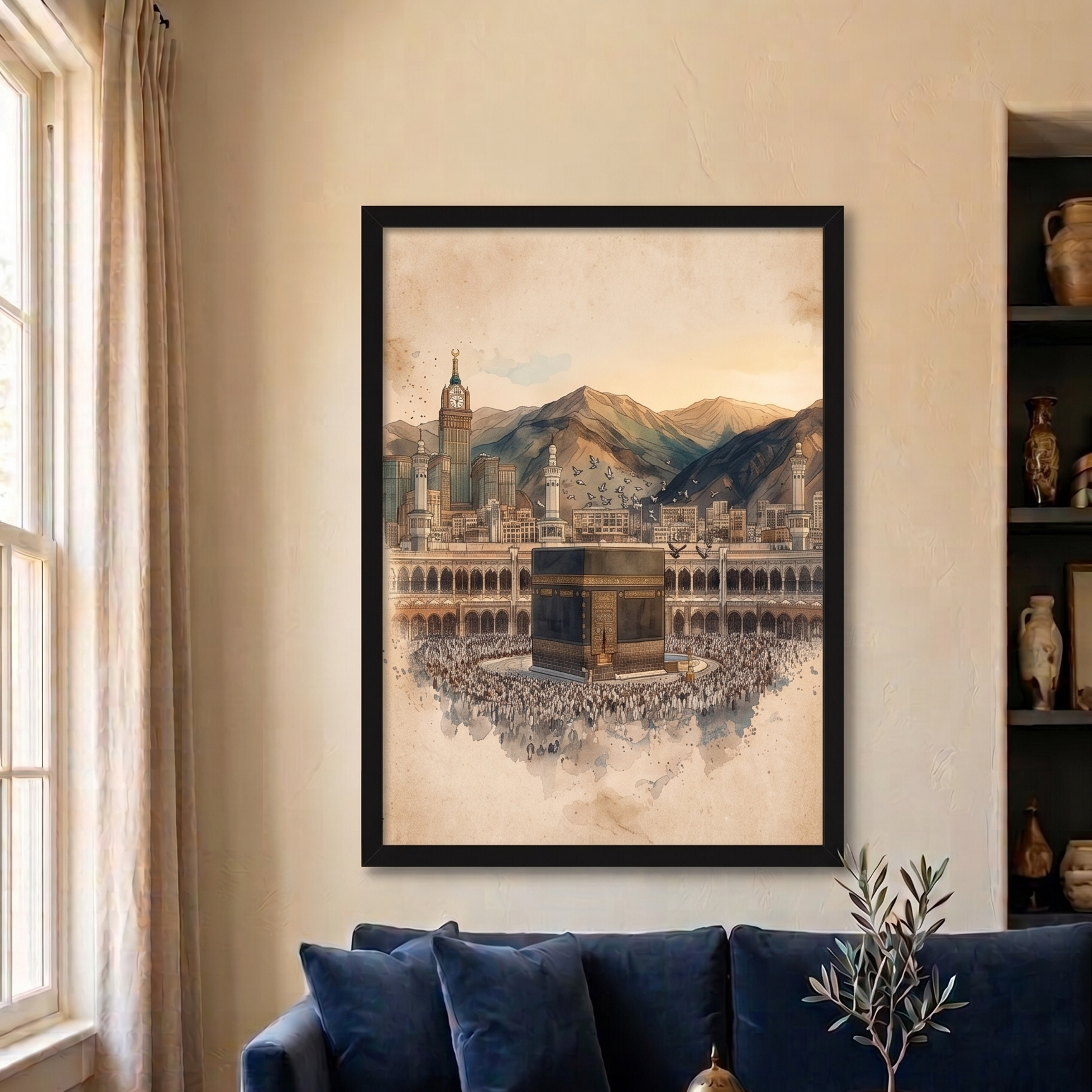Heart of the Traveller  – Vintage Makkah Print
